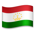 Drapeau du Tadjikistan Émoji LG