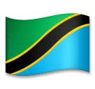 Drapeau de la Tanzanie Émoji LG