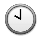 Ten O’clock Emoji on LG Phones