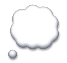 Balão de pensamento Emoji LG