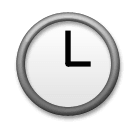 Three O’clock Emoji on LG Phones
