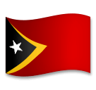 Bandiera di Timor Est Emoji LG