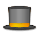 🎩 Sombrero de copa Emoji en LG