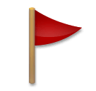 Bandera triangular en un poste Emoji LG