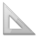 Triangular Ruler Emoji on LG Phones