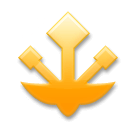 Emblema de tridente Emoji LG