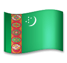 Flag: Turkmenistan Emoji on LG Phones