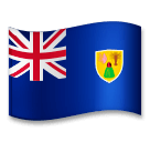 Drapeau des îles Turques-et-Caïques Émoji LG