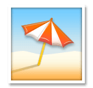 ⛱️ Пляжный зонтик Эмодзи на телефонах LG