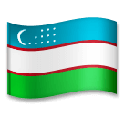 Bandera de Uzbekistán Emoji LG