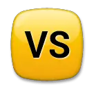 Sinal quadrado com VS Emoji LG