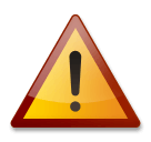 Warning Emoji on LG Phones