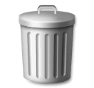 Wastebasket Emoji on LG Phones