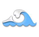 Water Wave Emoji on LG Phones