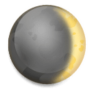 Zunehmender Sichelmond Emoji LG