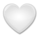 🤍 Weißes Herz Emoji auf LG