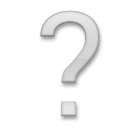 ❔ White Question Mark Emoji on LG Phones