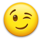 Zwinkerndes Gesicht Emoji LG