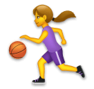 ⛹️‍♀️ Женщина баскетболист Эмодзи на телефонах LG