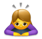 🙇‍♀️ Woman Bowing Emoji on LG Phones
