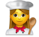 👩‍🍳 Cozinheira Emoji nos LG