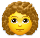 👩‍🦱 Frau mit lockigem Haar Emoji auf LG