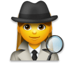 🕵️‍♀️ Mujer detective Emoji en LG