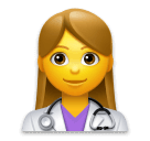 👩‍⚕️ Profissional de saúde (mulher) Emoji nos LG