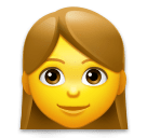 👩 Frau Emoji auf LG