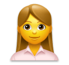 👩‍💼 Mujer oficinista Emoji en LG