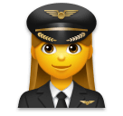 👩‍✈️ Mujer piloto Emoji en LG