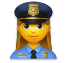 👮‍♀️ Mulher‑polícia Emoji nos LG