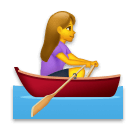 ボートを漕ぐ女性 on LG