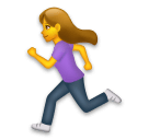🏃‍♀️ Woman Running Emoji on LG Phones