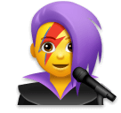 👩‍🎤 Cantante donna Emoji su LG