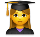 👩‍🎓 Mujer estudiante Emoji en LG