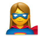 🦸‍♀️ Woman Superhero Emoji on LG Phones