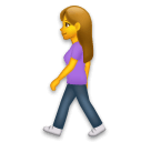 🚶‍♀️ Woman Walking Emoji on LG Phones