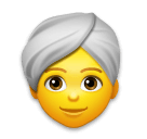 👳‍♀️ Frau mit Turban Emoji auf LG