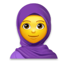 🧕 Женщина в хиджабе Эмодзи на телефонах LG
