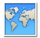 Weltkarte Emoji LG