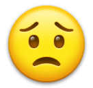 😟 Worried Face Emoji on LG Phones