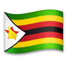 Flagge von Simbabwe Emoji LG