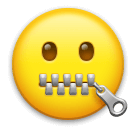🤐 Zipper-Mouth Face Emoji on LG Phones