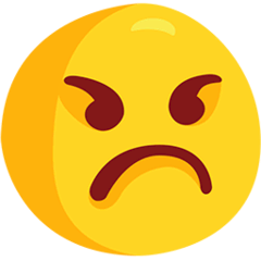 Angry Face on Messenger