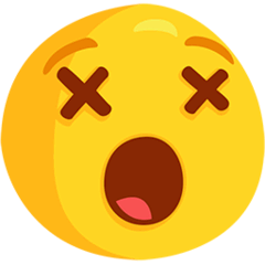 Erstauntes Gesicht Emoji Messenger
