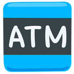 Simbolo ATM Emoji Messenger
