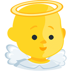 Anjo bebê Emoji Messenger