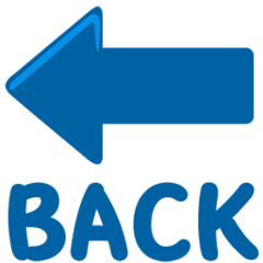 Freccia nera rivolta verso sinistra con testo BACK Emoji Messenger