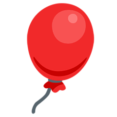 Воздушный шарик Эмодзи в Messenger